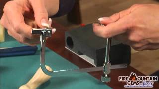 Inserting a Saw Blade into a Jewelers Saw Frame [upl. by Luzader]