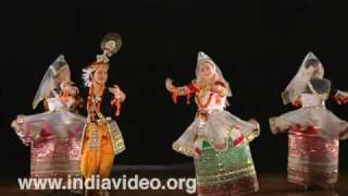 Ras Lila Manipuri dance India [upl. by Bodkin361]