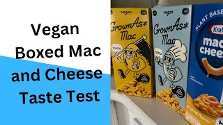 Vegan Boxed Mac and Cheese Taste test featuring Kraft and Grown As Mac [upl. by Ylle348]