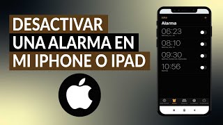 ¿Cómo Desactivar una Alarma en mi iPhone o iPad  Configuración de Alertas [upl. by Dachia]