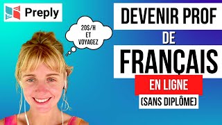 Preply  Devenir prof de français en ligne sur Preply digital nomade [upl. by Domella]