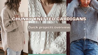 knitted cardigan chunky edition  10 patterns  Darling cardigan Audrey Jacket  Knitting as Therapy [upl. by Gerger713]