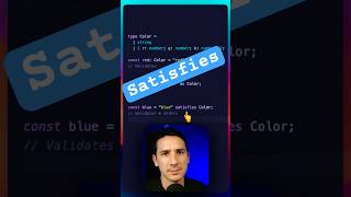 Satisfies in TypeScript typescript typescripttutorial coding programming [upl. by Eigla374]