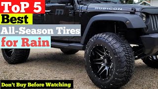 TOP 5 Best All Season Tires for Rain in 2024  Best Tire for Rain  All Season Tires [upl. by Ludlew]