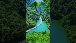 Shiziguan Floating BridgeInstagramnaturalist  Incredible Water Road XuanSee zhoushan [upl. by Suhcnip610]