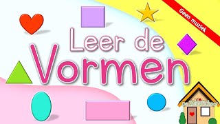 Leer de vormen shapes in dutch [upl. by Nahsin]