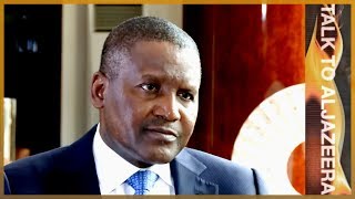 Aliko Dangote Africas richest man  Talk to Al Jazeera [upl. by Nimoynib]