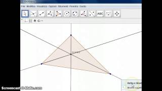 Incentro di un triangolo  GeoGebra [upl. by Tomaso304]