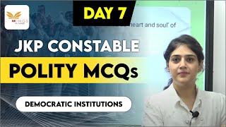 TOP 10 MCQs Lec No7 of INDIAN POLITY for JKP CONSTABLE [upl. by Pollock]