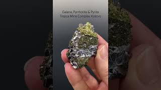 Galena Pyrrhotite amp Pyrite Cluster from Trepca Mine Complex Mitrovica Kosovo [upl. by Siul]