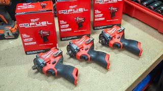 NEW Milwaukee M12 FUEL 12quot amp 38quot Stubby Impact Wrenches [upl. by Ansilme163]