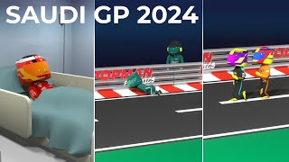 Saudi Arabian GP 2024  Highlights  Formula 1 Comedy [upl. by Nairim]