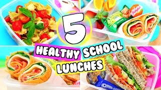 5 DIY EASY SCHOOL LUNCH IDEAS YUMMY LUNCH IDEAS FOR SCHOOL [upl. by Slorac]