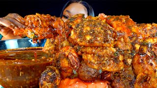 KING CRAB SEAFOOD BOIL MUKBANG  DESHELLED  SEAFOOD BOIL MUKBANG  Seafood  Mukbang [upl. by Camp]