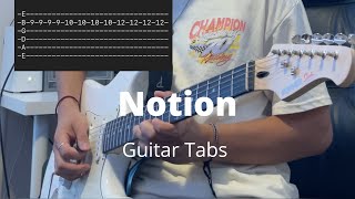 Notion by The Rare Occasions  Guitar Tabs [upl. by Aiyn]