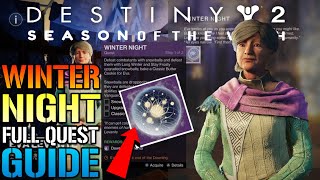 Destiny 2 quotWinter Nightquot FULL Quest Guide How To Get The NEW Dawning Memento [upl. by Nekciv594]