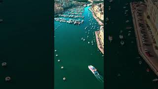 Valletta Malta by Drone  4K Video Ultra HD HDR [upl. by Yenor]