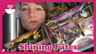 Shining Fates Mad Party Pin Collection Unboxing [upl. by Vevine538]