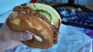 The New Bacon Cajun Ranch is Awesome McDonald’s Chicken Sandwich Rating [upl. by Nihsfa]