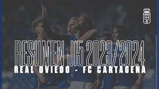 Resumen Real Oviedo FC Cartagena J15 [upl. by Lednew833]