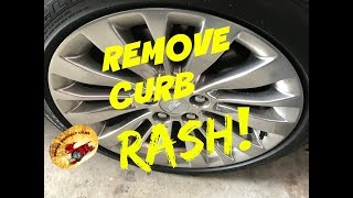 How To Remove Wheel CURB RASHFast [upl. by Dnamron]