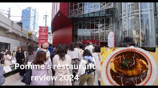 My review of Pommes Japanese omurice omlette dish in Hep 5 mall located in Osaka 2024 [upl. by Mellicent]