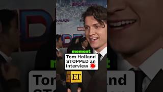 Tom Holland STOPPED an Interview 🛑 [upl. by Soule817]