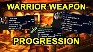 Classic WoW Warrior Weapon Progression Guide [upl. by Selig]