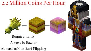 Hypixel Skyblock EASY Money Making Method 22 Million coins per hour Enchanted Hay Bales [upl. by Loos]