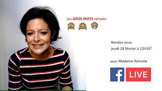 Facebook LIVE  Retraite des fonctionnaires [upl. by Bonnee951]