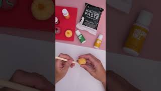 How to make icing pumpkin cake sugar toppers using The Sugar Paste fondant by ACakeOnLife Halloween [upl. by Pazia]