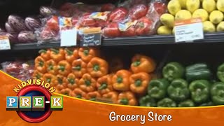 Grocery Store  Virtual Field Trip  KidVision PreK [upl. by Roselin]