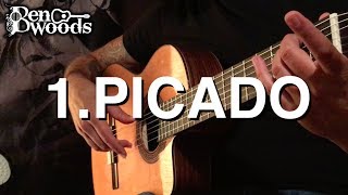 1Picado  Ben Woods Flamenco Guitar Techniques [upl. by Gilmore]