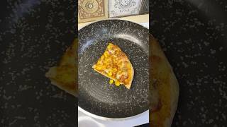 🍕Best hack to reheat leftover pizza without microwave  oven shorts viral zingyfoodnlife [upl. by Manheim]