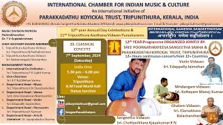 20th Concert at Tripunithura Venue during 5th Year INTERNATIONAL GANESHA SANGEETHOTSAVAM 2024 [upl. by Baryram]