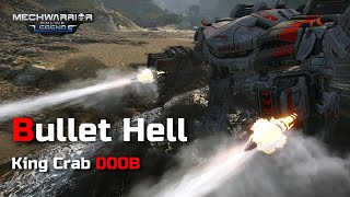 King Crab 000B  Bullet Hell  Mechwarrior Online [upl. by Adrahc]