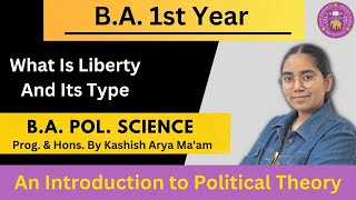 What Is Liberty And Its Type  BA 1st Year Sem1 Important Question BA Political Science [upl. by Ahsinuq802]