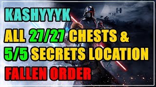 Kashyyyk All 2727 Chests amp 55 Secrets Location Star Wars Jedi Fallen Order [upl. by Brighton]