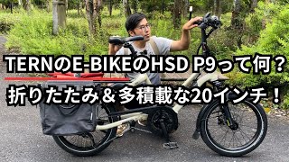 TERNのEBIKEのHSD P9って何？ 折りたたみ＆多積載な20インチ！ [upl. by Pascasia]