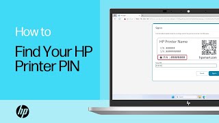 How to locate the PIN on HP printers  HP Support [upl. by Leipzig]