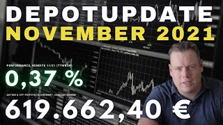 ETF amp Aktien DepotUpdate November 2021  Dividenden Aktien ETFs [upl. by Yllaw]