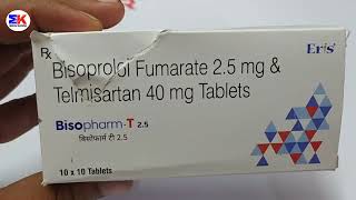 Bisopharm T 25 Tablet  Bisoprolol Fumarate and Telmisartan Tablet  Bisopharm T 25mg Tablet Uses [upl. by Venn]