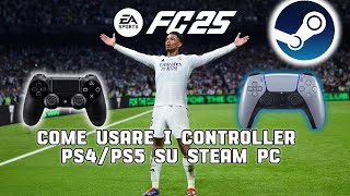 COME USARE IL CONTROLLER PS4PS5 SU FC25 STEAM fc25 fixcontroller fc25 [upl. by Ahsenrat]