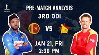 Sri Lanka vs Zimbabwe 3rd ODI prediction  SL vs ZIM 3rd ODI match analysis [upl. by Marylynne]