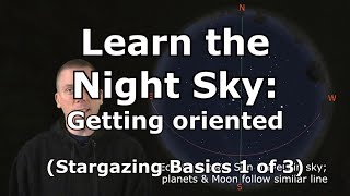 Getting oriented to better learn the night sky Stargazing Basics 1 of 3 [upl. by Suedaht]