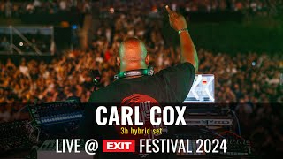 EXIT 2024  Carl Cox hybrid set at mts Dance Arena FULL SHOW [upl. by Aneloaup648]