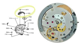 Lemania Cal5100 Disassemble [upl. by Swinton]