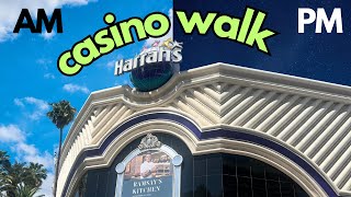 Harrahs Casino Floor Walk  AM vs PM [upl. by Ellehsal747]