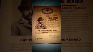 HH HOLMES WANTED POSTER hhholmes wantedposter truecrime [upl. by Atinor]