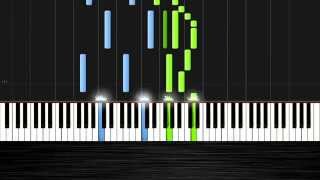 Ludovico Einaudi  Divenire  Piano Tutorial by PlutaX  Synthesia [upl. by Deraj]